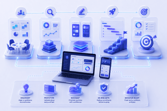 Digiware Solutions team collaboration on product discovery and strategy