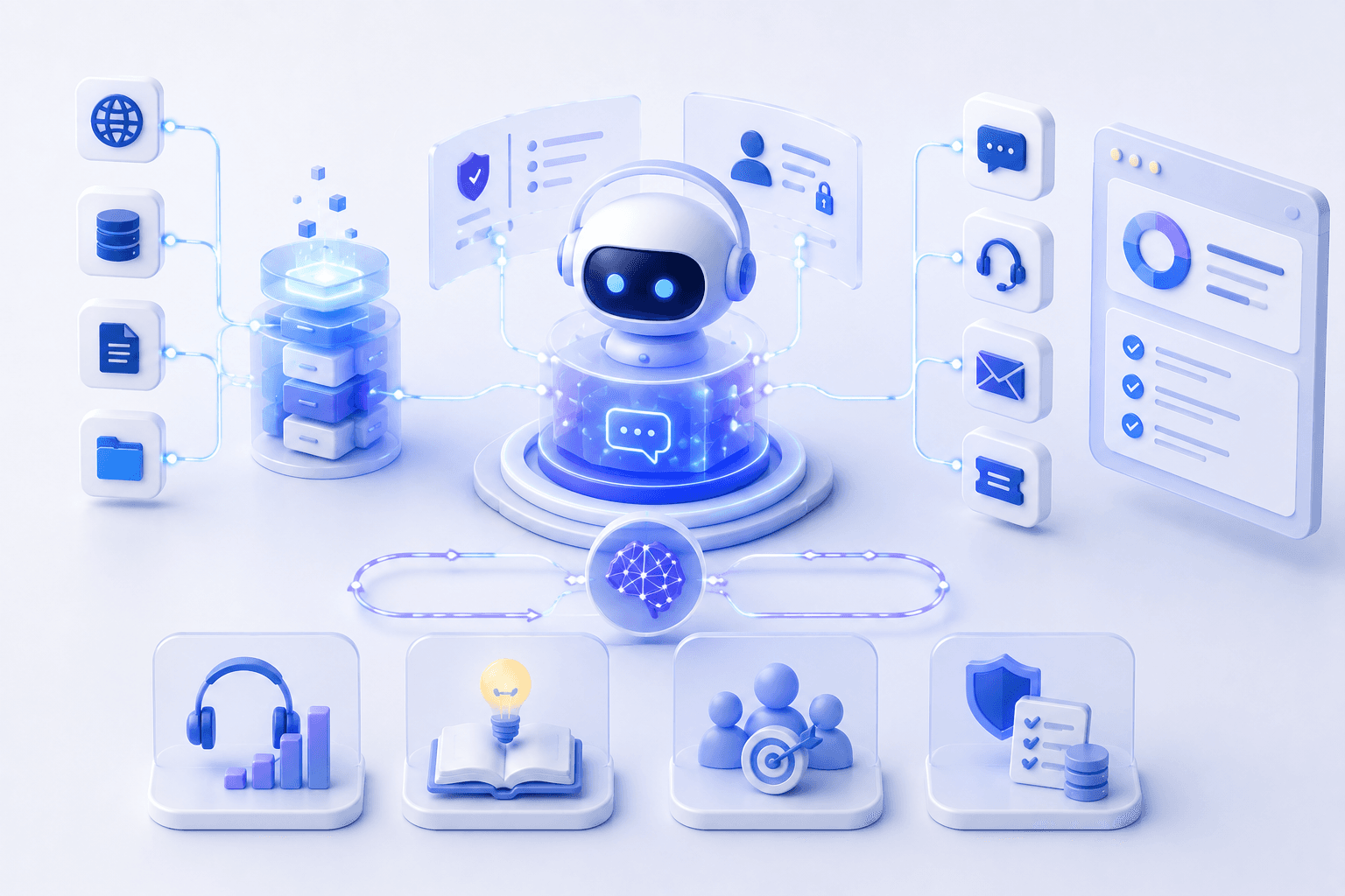 Connected cloud architecture powering conversational AI experiences