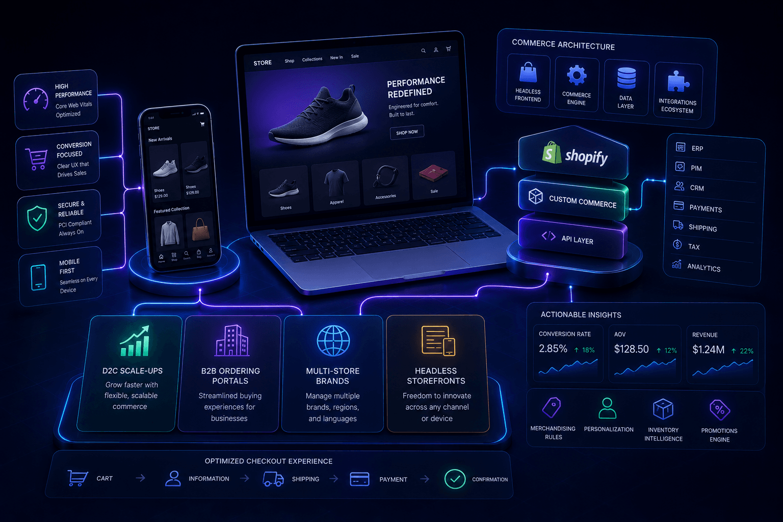 eCommerce and Shopify commerce automation built for conversion