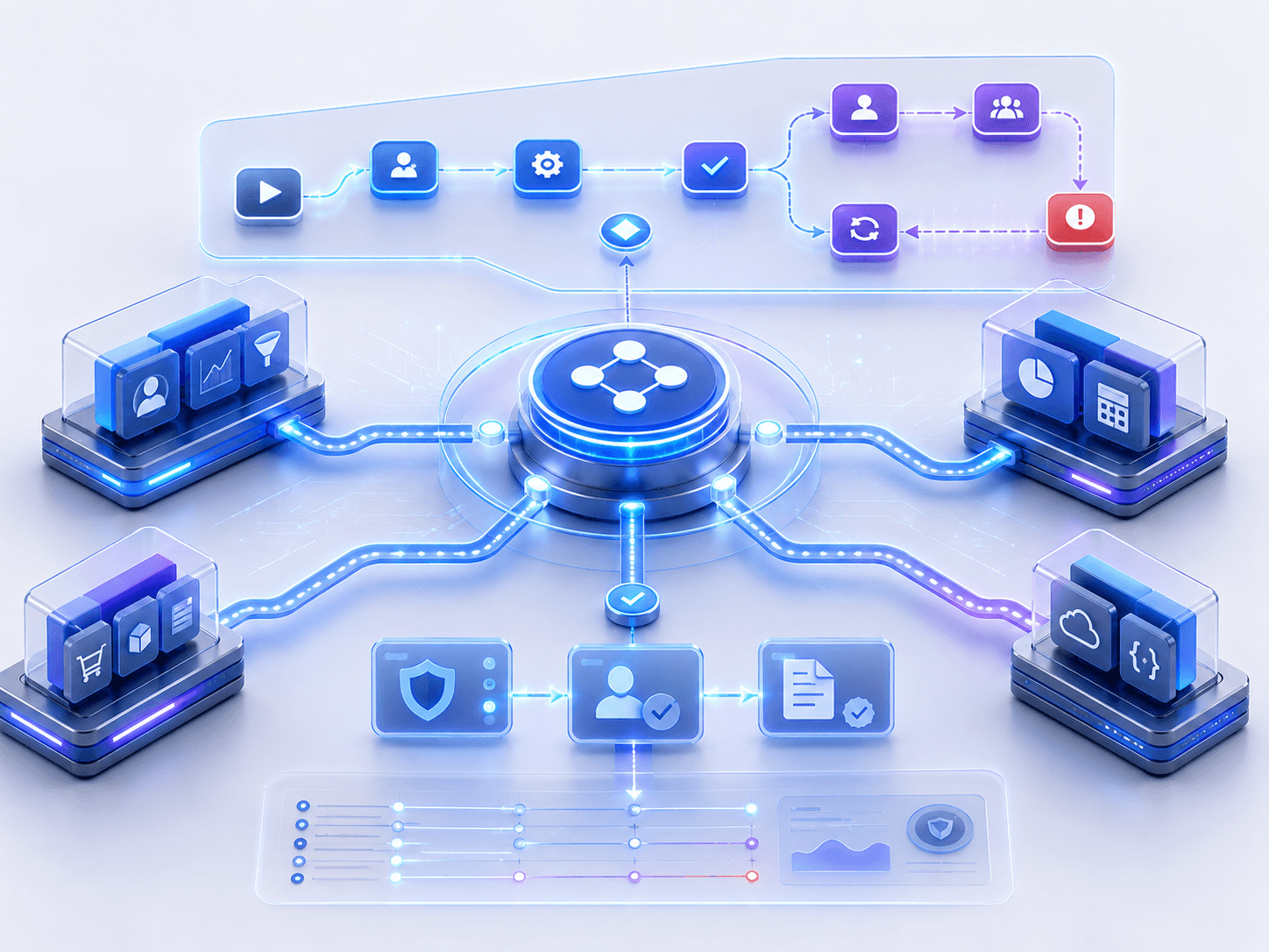 Analytics dashboards and automated operational insights