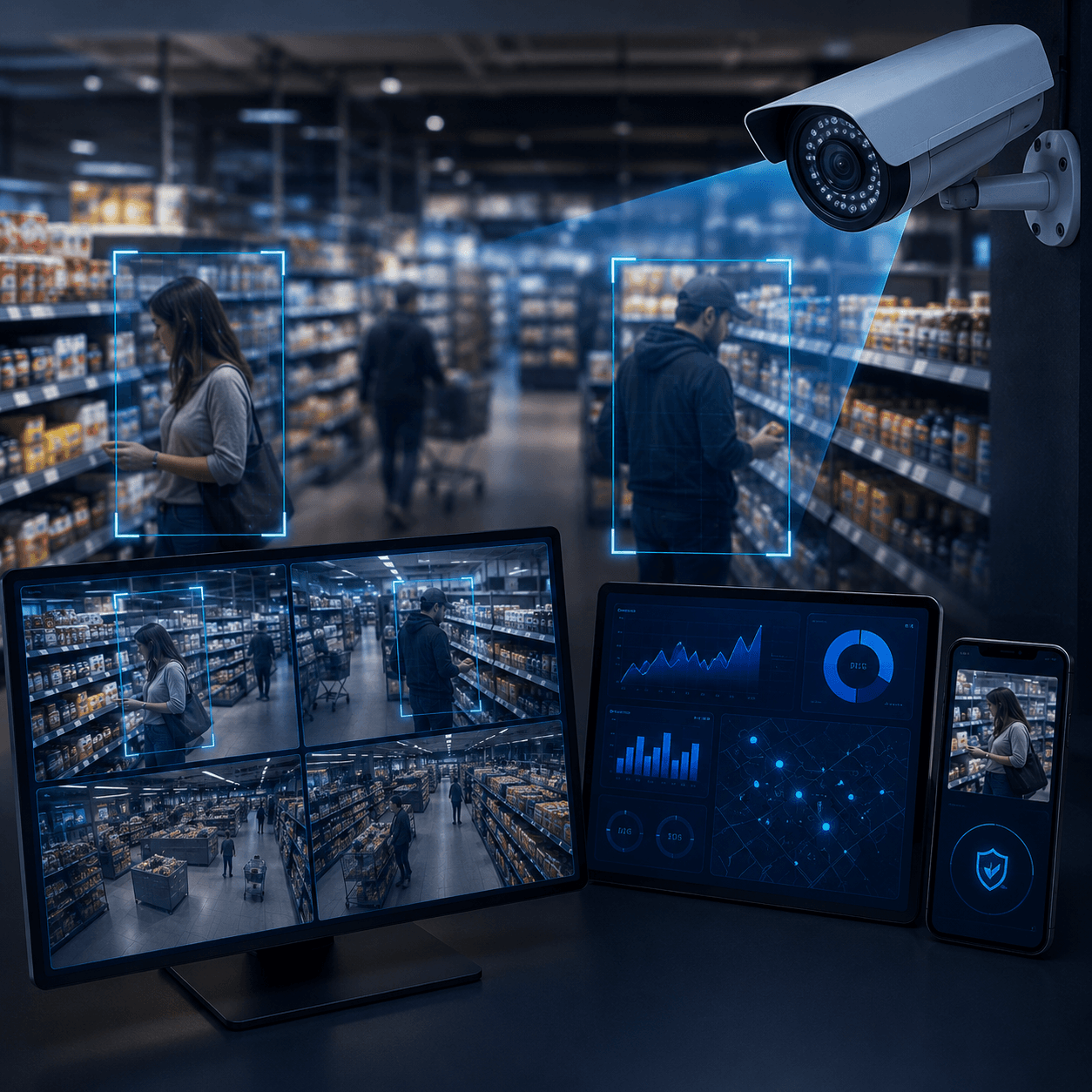 ShopGuard AI retail surveillance and loss prevention concept